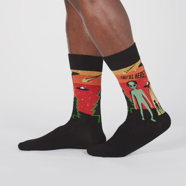 Theyre Here- Adult crew socks