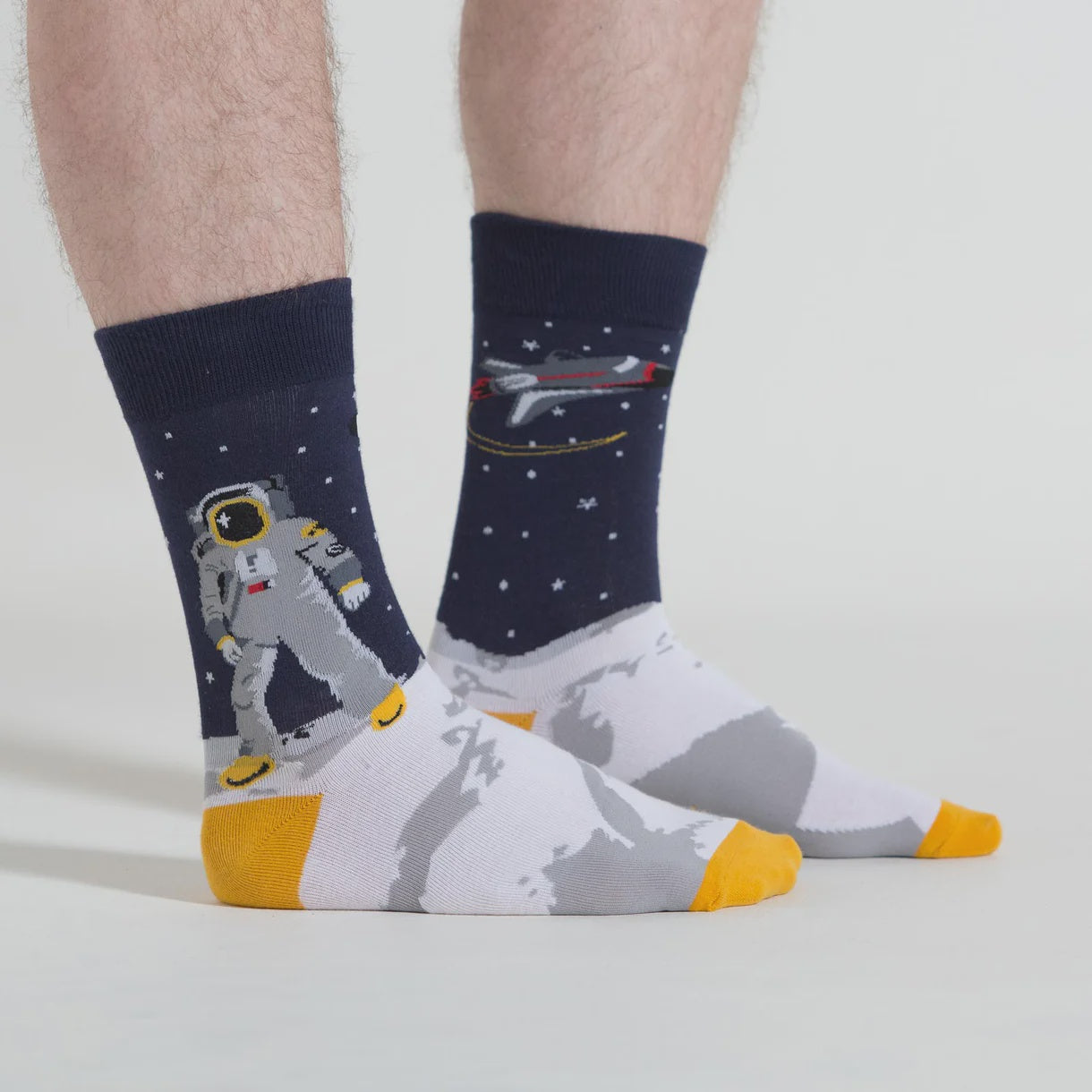 One Giant Leap- Adult Crew Socks
